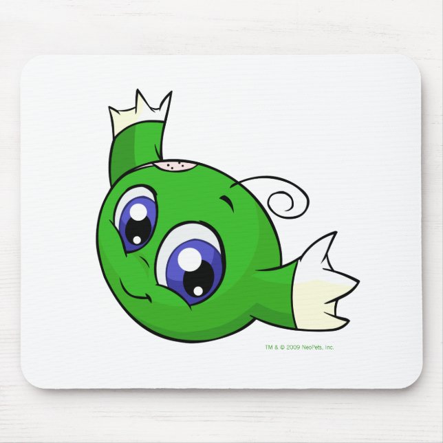 Swirling green kiko mouse mat (Front)