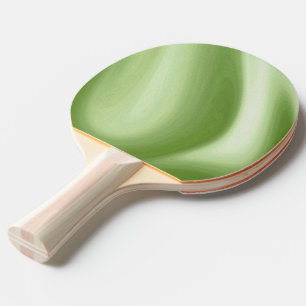 Swirling Green Ping Pong Paddle