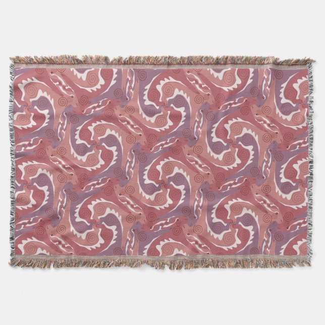 Swirling Hares Tesselation Soft Green T Blanket 8 (Front)