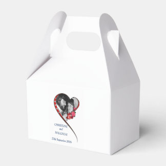 Swirling Heart Wedding Favour Box
