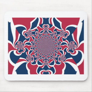 Swirling Kaleidoscope Art Print Mouse Mat