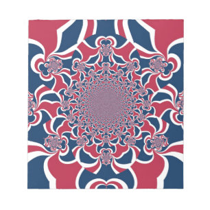 Swirling Kaleidoscope Art Print Notepad