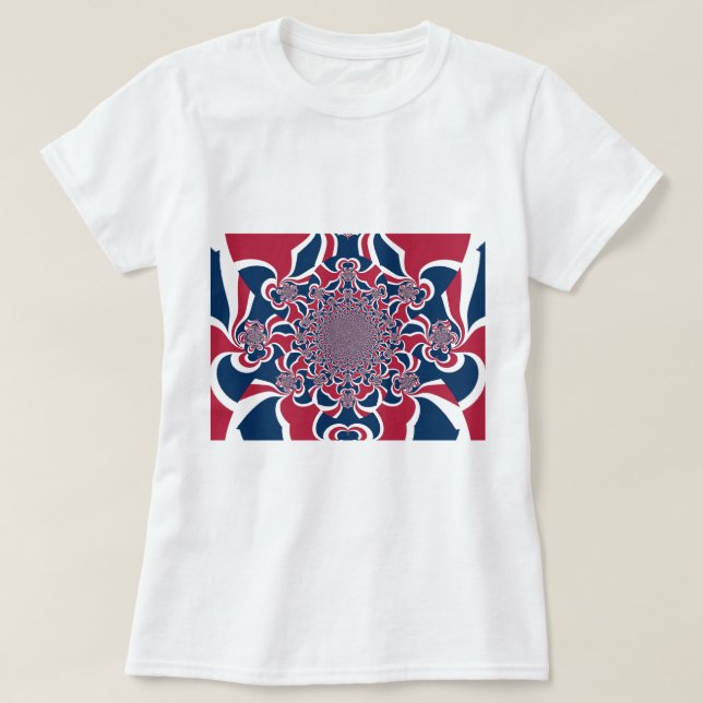 Swirling Kaleidoscope Art Print T-Shirt (Design Front)