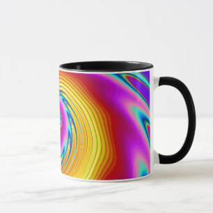 Swirling Liquid Glass (1) Rainbow of Colours Mug