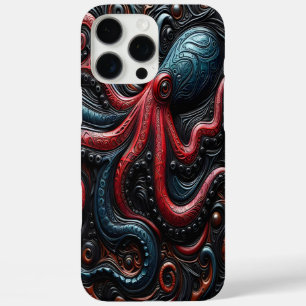 Swirling Octopus: A Colourful Vision iPhone 16 Pro Max Case