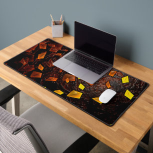 Swirling Papers Desk Mat