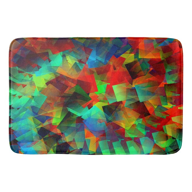 Swirling Party..... Bath Mat (Front)