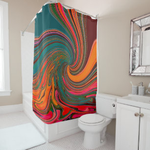 Swirling Party....... Shower Curtain