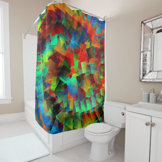 Swirling Party..... Shower Curtain (In Situ)
