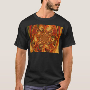 Swirling Pattern: Shades of Orange, Brown & Green T-Shirt