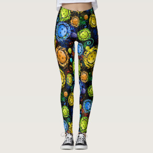 Swirling Pickleballs - Leggings