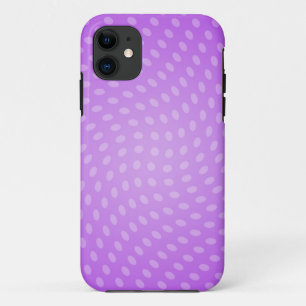 Swirling Purple Polka Dots iPhone 11 Case