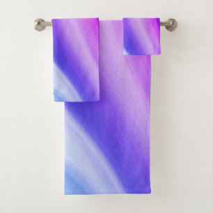 Swirling Purples Bath Towel Set