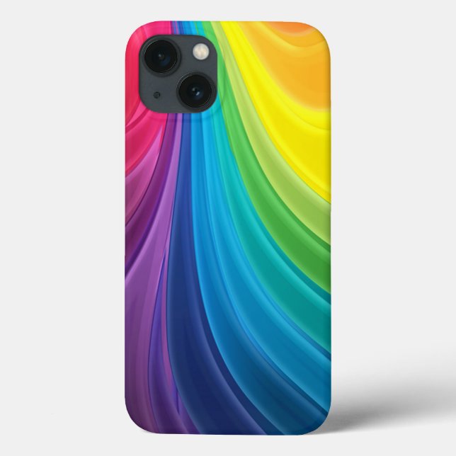 Swirling Rainbow Abstract Case-Mate iPhone Case (Back)