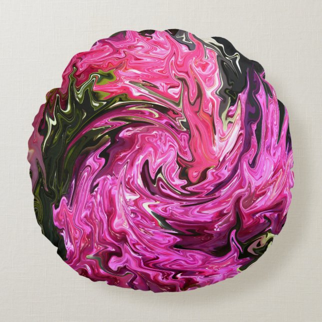 Swirling.... Round Cushion (Front)