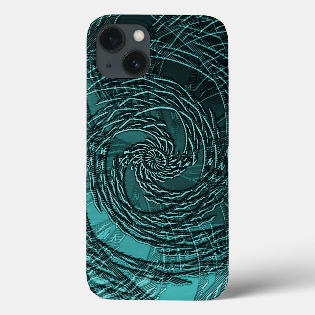 Swirling Sea Letters..... Case-Mate iPhone Case (Back)