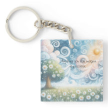 Swirling Skies / Daisies & Quote