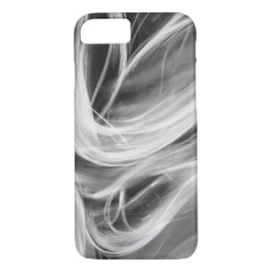 swirling smoke design on black iPhone 8/7 case
