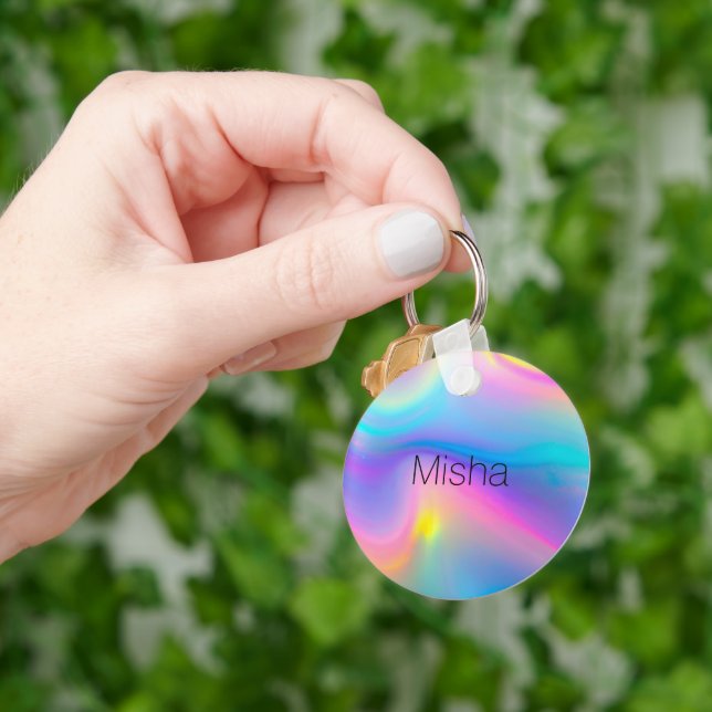 Swirling Spectrum Key Ring (Hand)