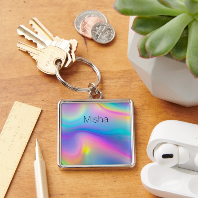 Swirling Spectrum Key Ring (Desk)