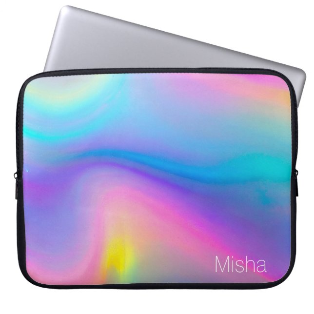 Swirling Spectrum Laptop Sleeve (Front)