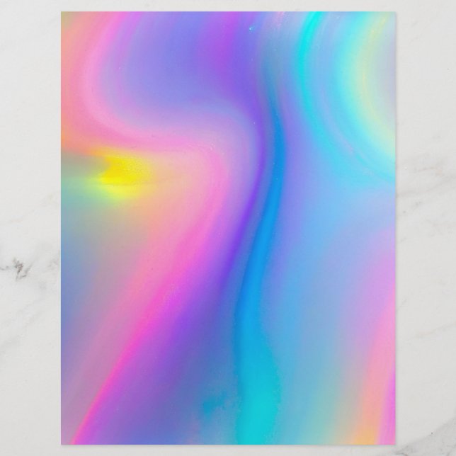 Swirling Spectrum Scrapbook Paper (Front)