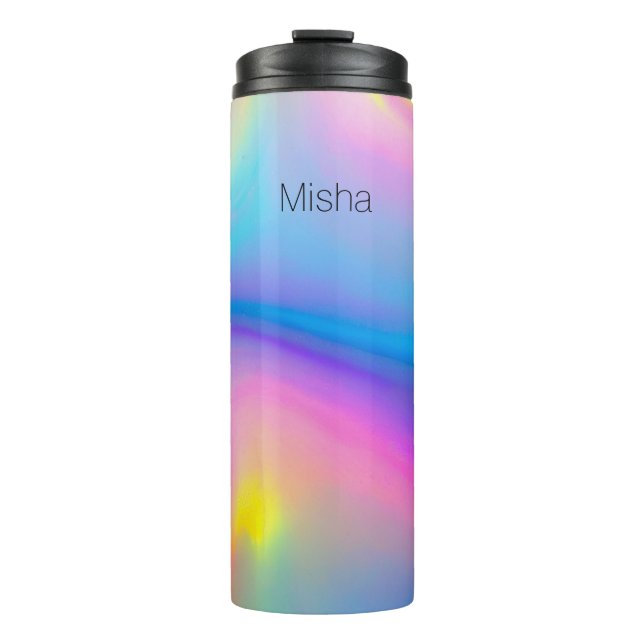 Swirling Spectrum Thermal Tumbler (Front)
