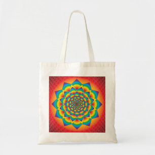 SWIRLING SQUARES - MANDALA TOTE BAG