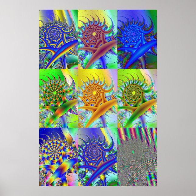 Swirling Thru Space Poster (Front)