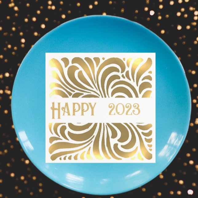 Swirling vintage Japanese abstract -happy 2026 Napkin (Creator Uploaded)