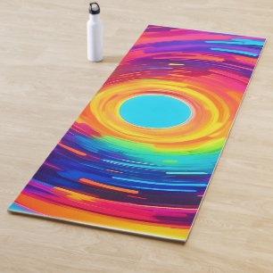 Swirling Vortex Abstract Art Yoga Mat