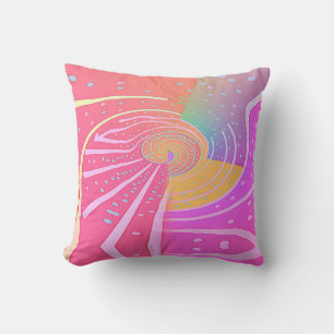 Swirling Vortex Decorative Throw Pillow