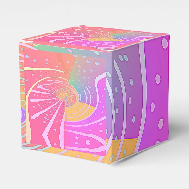 Swirling Vortex  Favour Box (Front Side)