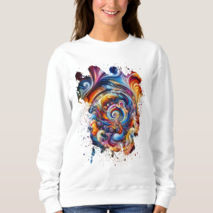 Swirling Vortex of Colours Sweatshirt
