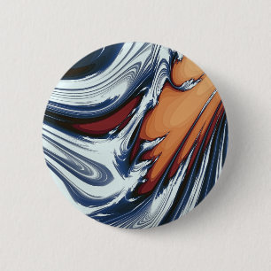 SWIRLING WATER 6 CM ROUND BADGE