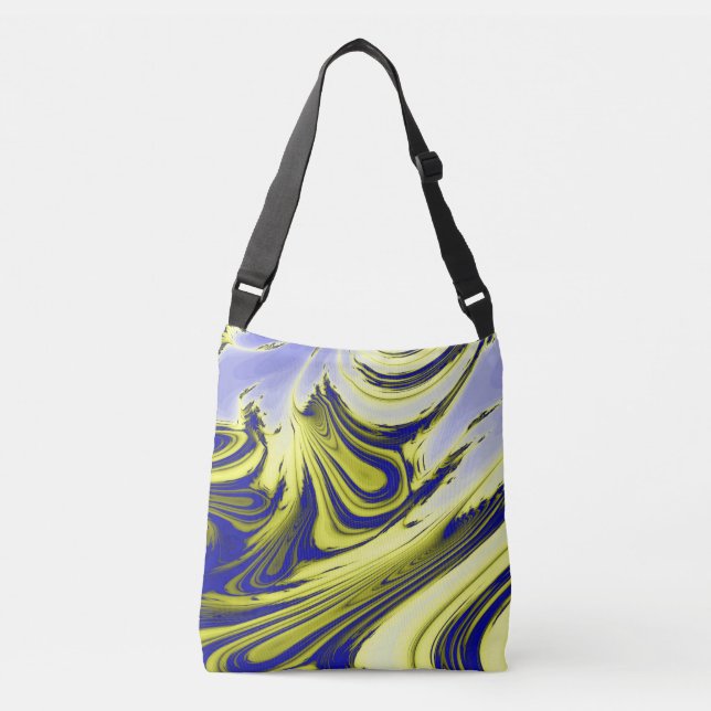 SWIRLING WATER CROSSBODY BAG (Front)