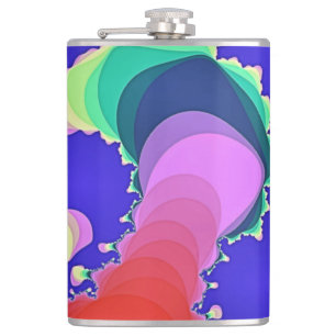 SWIRLING WATER HIP FLASK