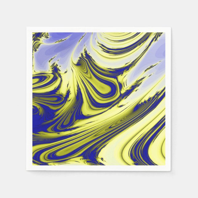 SWIRLING WATER NAPKIN (Front)