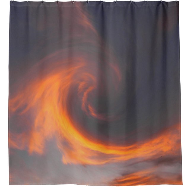 Swirling  wave...... shower curtain (Front)