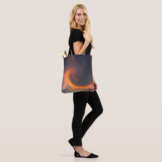 Swirling wave..... tote bag (On Model)