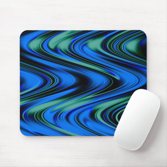 Swirling waves..... mouse mat (With Mouse)