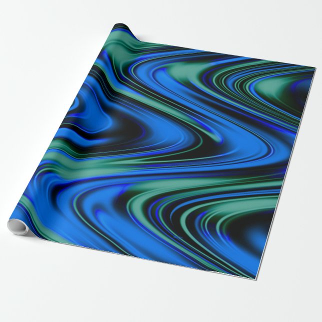 Swirling waves..... wrapping paper (Unrolled)