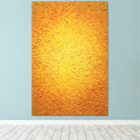 Swirling Yellow and Orange Radiance Abstract Wall