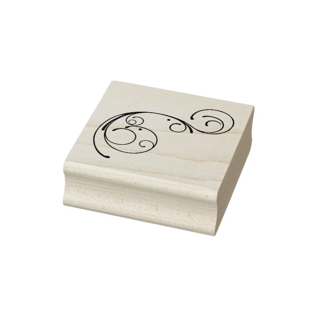 Swirls and Dots Art Stamp (Stamp)