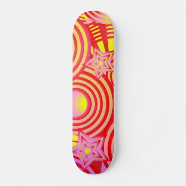 Swirls and Starz Skateboard (Front)