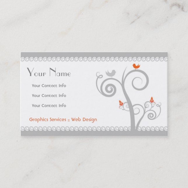 Swirls Business Card (Front)