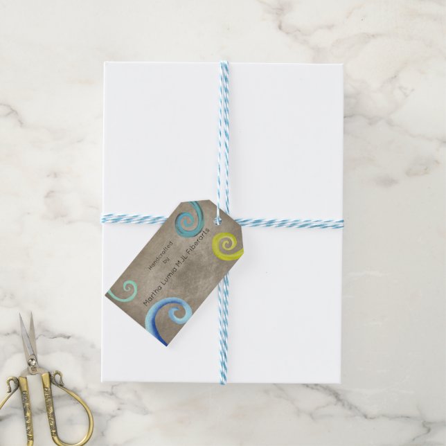 Swirls Business Tags (With Twine)