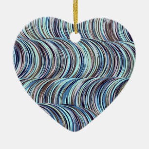 Swirls Ceramic Tree Decoration