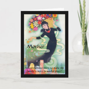 Swirls & Flowers Mother's Day Card