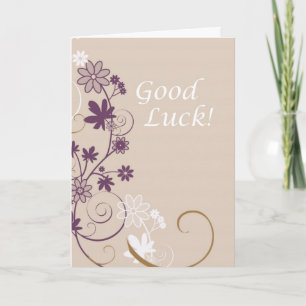 Swirls Good Luck Card
